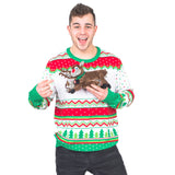 Humping Reindeer 3D Animated Ugly Christmas Sweater