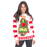 I Love Xmas HOHOHO Light Up (LED) and Bells Ugly Christmas Sweater