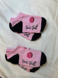 Cute and Funny Bamboo Ankle Socks - Dogs 'N' Donuts (Kids and Adult Sizes)