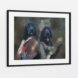 Lord and Lady - Custom Pet Portrait Framed