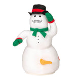 Naughty Happy Snowman Animated Christmas Plush Toy Stuffed Animal