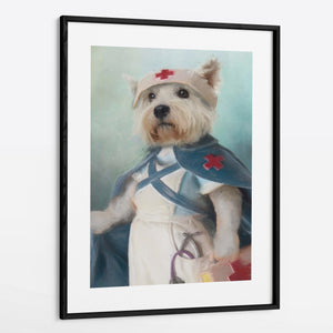 Nurse - Custom Framed Pet Portrait