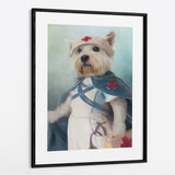 Nurse - Custom Framed Pet Portrait