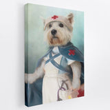 Nurse - Custom Vintage Pet Portrait Canvas