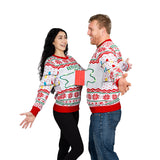 3D Outlet and Plug Socket Matching Couples Ugly Christmas Sweater