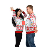 3D Outlet and Plug Socket Matching Couples Ugly Christmas Sweater