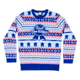 Pabst Fair Isle Beer Holiday Ugly Christmas Sweater