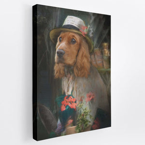 Pottering - Custom Vintage Pet Portrait Canvas