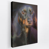 Traditional Purple Hue - Custom Pet Portrait Canvas