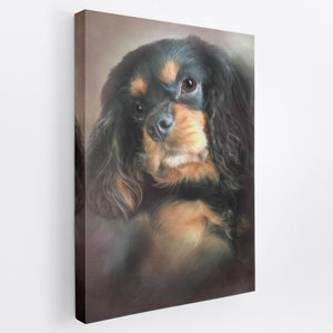 Traditional Red Hue - Custom Pet Portrait Canvas