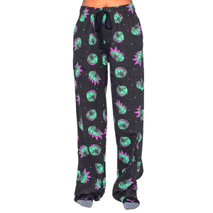 Rick and Morty Monster Face Pattern Adult Lounge Pants