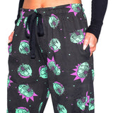 Rick and Morty Monster Face Pattern Adult Lounge Pants