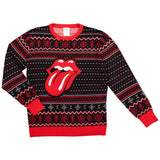 Rolling Stones Lips Tongue Ugly Christmas Sweater