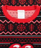 Rolling Stones Lips Tongue Ugly Christmas Sweater