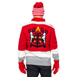 Santa Clause Movie Sweater, Hat, Mittens Deluxe Set Costume Cosplay