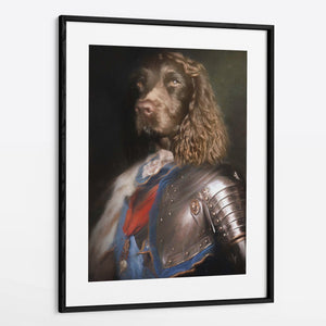 Sir Mike - Custom Royal Pet Portrait Framed