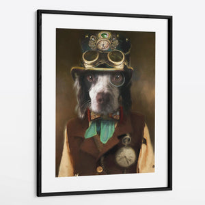 Steam Punk - Custom Pet Portrait Framed