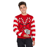 Suck It Candy Cane Funny Ugly Christmas Sweater