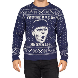 The Sandlot You're Killing Me Smalls Navy Ugly Christmas Sweater