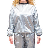 Todd & Margo Shiny Silver Workout Top and Pants