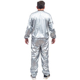 Todd & Margo Shiny Silver Workout Top and Pants