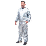 Todd & Margo Shiny Silver Workout Top and Pants