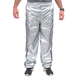 Todd & Margo Shiny Silver Workout Top and Pants