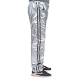 Todd & Margo Shiny Silver Workout Top and Pants