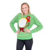 Women's Ugliest Sweater Award Humorous Ugly Christmas Sweater (with Mirror)