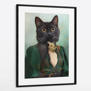 Wicca - Custom Pet Portrait Framed