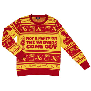 Wienerschnitzel Not A Party 'Til The Wieners Come Out Ugly Sweater