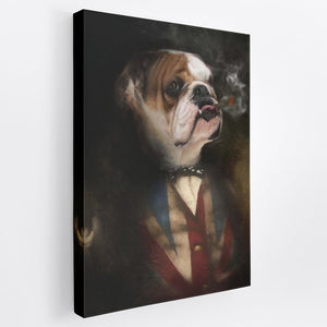 Winston - Custom Royal Pet Portrait Canvas