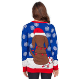 Women's Flappy Dog Animated Puppy Ears Ugly Christmas Sweater