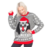 Women's Merry Kissmas Flappy Sweater Kiss Ugly Christmas Sweater