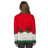 Women's Tree Rex Light Up T-Rex Ugly Christmas Sweater