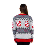 Women's Ghostbusters Logo Ugly Christmas Cardigan Sweater