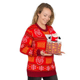 Women's Jack in the Box Santa Claus 3D Ugly Christmas Sweater