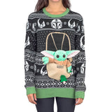 Women's Star Wars Baby Yoda The Child Forces Trees Ugly Christmas Sweater