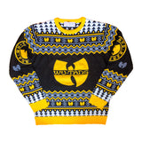 Wu Tang Clan Logo Snowflakes Yellow Black White Ugly Christmas Sweater