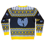 Wu Tang Clan Logo Snowflakes Yellow Black White Ugly Christmas Sweater