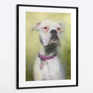 Traditional Yellow Hue - Custom Pet Portrait Framed