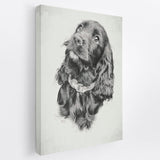 Black and White - Custom Pet Portrait Canvas