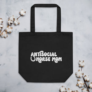 Antisocial Horse Mom 100% Organic Cotton Eco Tote Bag