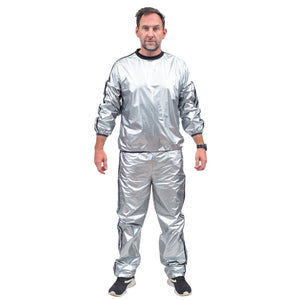 Todd & Margo Shiny Silver Workout Top and Pants