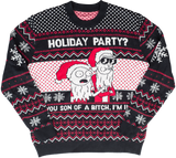 Rick & Morty Son of a B Holiday Sweater