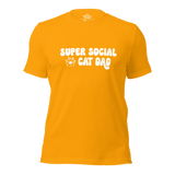 Super Social Cat Dad Unisex t-shirt