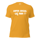 Super Social Cat Mom Unisex t-shirt