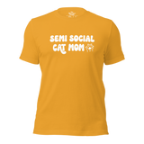 Semi Social Cat Mom Unisex t-shirt