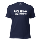 Semi Social Cat Mom Unisex t-shirt