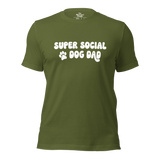 Super Social Dog Dad Unisex t-shirt